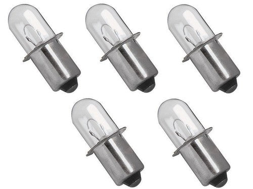 Solid Spare (5) 18V Flashlight Bulbs for Black & Decker PC1800L PC18FL FSL18 Porter Cable