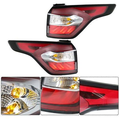 Solid Spare For 2017-2019 Ford Escape Kuga 2pcs Left+Right Red Rear Tail Light Brake Lamp