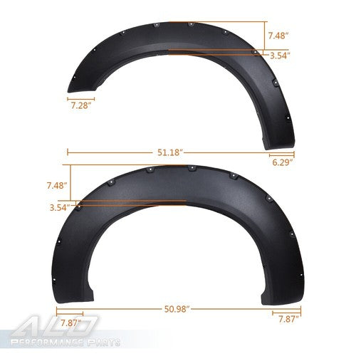 Solid Spare Pocket Rivet Fender Flares Wheel Cover Fit For Ford F-250 F-350 2011-2016