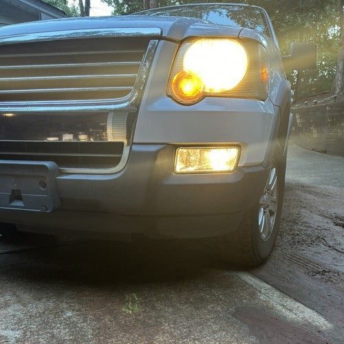 Solid Spare For Ford Explorer 2006-10 & Sport Trac 2007-2010 Fog Lights w/Bulbs+Wiring LH&RH