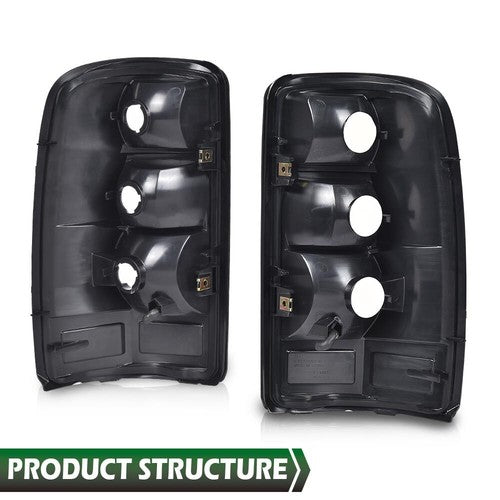 Solid Spare Fit For 04-06 Chevrolet Suburban Tahoe GMC Yukon Tail Lights Brake Lamps Clear