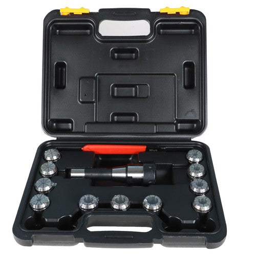 Solid Spare 11PC ER32 Collet Set With R8 Shank ER32 Chuck & Spanner For Milling Machine