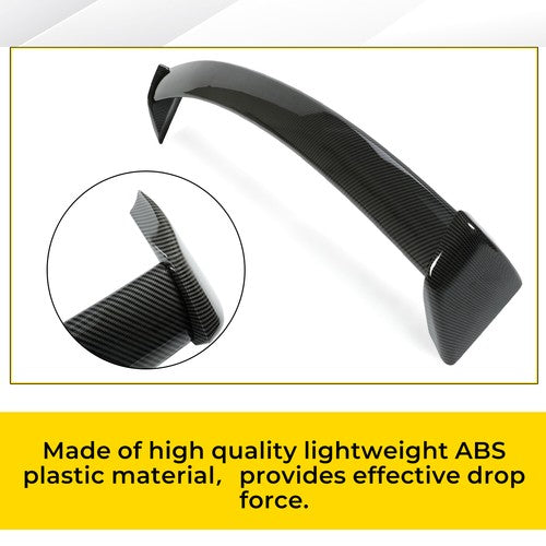 Solid Spare For 02-07 06 Subaru Impreza WRX STI Rear Window Roof Spoiler Carbon Fiber Style