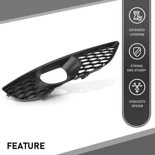 Solid Spare Fit For 2010-2015 Audi Q7 Sportback Front Bumper Fog Light Bezel Lamp Trim Right