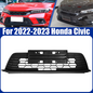 Front Bumper Black Mesh Low Grill W/License Plate Bracket For 22-23 Honda Civic