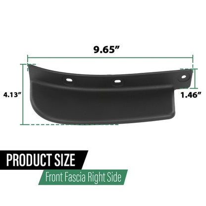 Solid Spare Fit For 19-23 Jeep Cherokee Front Fascia Spat Right Passenger Side 68288014AC