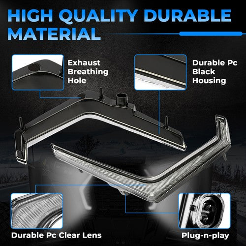 Solid Spare For 2019-2023 Polaris RZR XP 4 Turbo 1000 #2884053 Front & Rear Accent Light Kit
