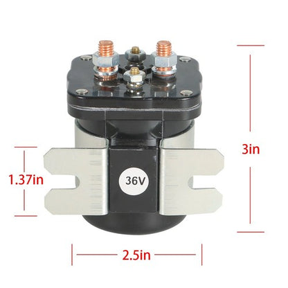 Solid Spare 586-117111 Solenoid For EZGO Club Car Yamaha 1988-2005 Golf Cart 36V 200 Amp DC