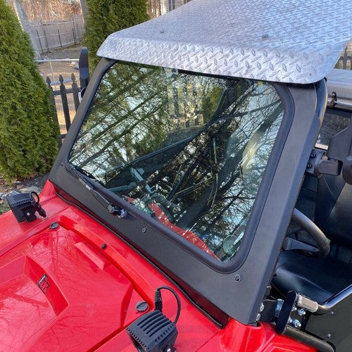 Solid Spare For 2008-2014 Polaris RZR 570 800 XP 900 Full Glass Windshield With Wiper Black