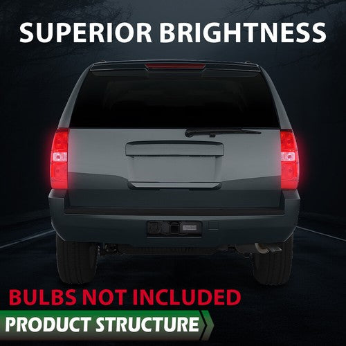 Solid Spare Tail Lights Brake Lamps Left+Right Fit For 07-14 Chevrolet Suburban Tahoe