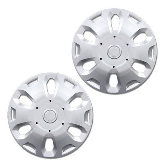 Solid Spare Fit For 10-13 Ford Transit Connect Van 15" Wheel Cover Hubcap Silver 2pcs