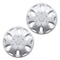 Solid Spare Fit For 10-13 Ford Transit Connect Van 15" Wheel Cover Hubcap Silver 2pcs