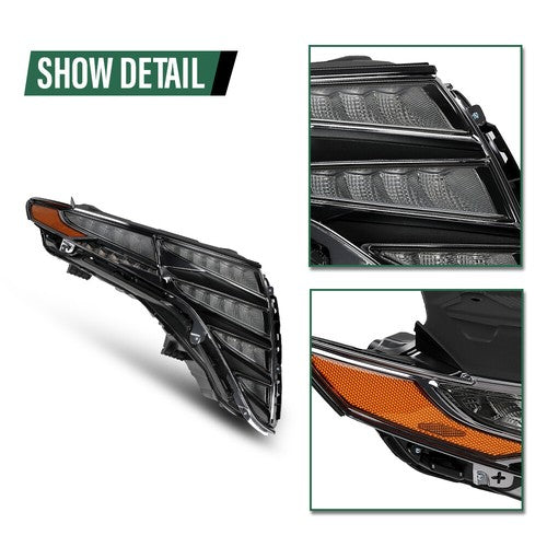 Solid Spare LED DRL Headlights Assembly Fit For 21-24 Hyundai Tucson Left+Right Side
