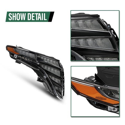 Solid Spare LED DRL Headlights Assembly Fit For 21-24 Hyundai Tucson Left+Right Side