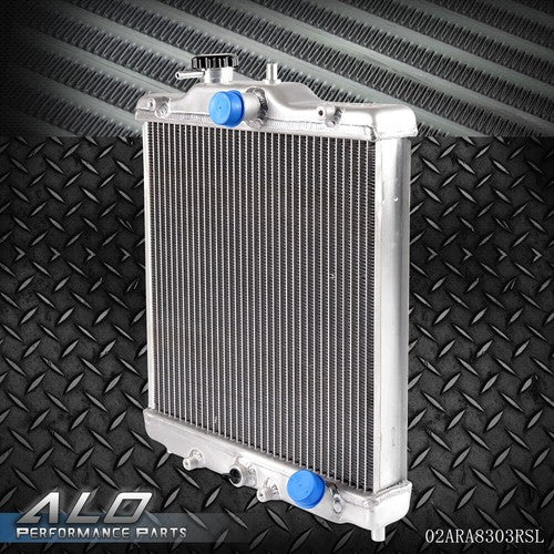 Solid Spare 3 Row Aluminum Radiator In/Out 28mm Fit For Honda Civic D15/D16 EG / EK 92-00