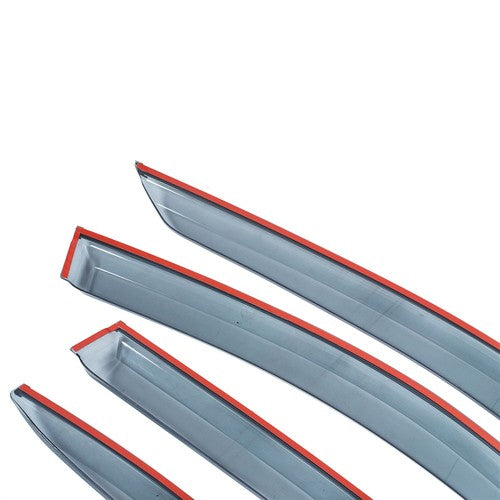 Solid Spare 4pcs Fit For Infiniti Q50 14-20 Window Visor Smoke Tinted Acrylic Rain Guard