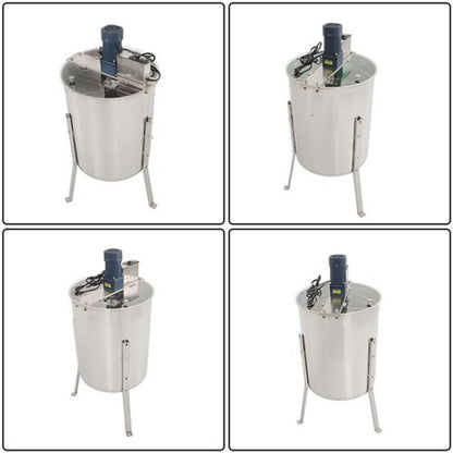 Solid Spare Electric Honey Extractor Beekeeping Equipment 4/8 Frames Stainless Steel 140W