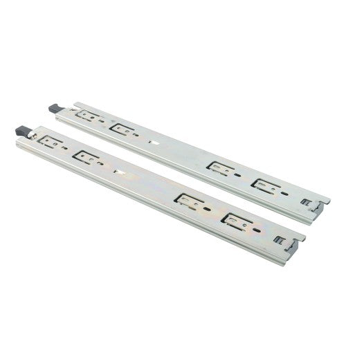 Solid Spare 1 Pair Locking Drawer Slides 16" Full Extension & Lock 150lbs Capacity