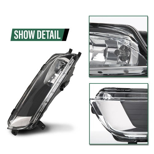Solid Spare Fit For 13-17 VW Volkswagen CC Bumper Fog Light Driving Lamp W/ Bulb Left