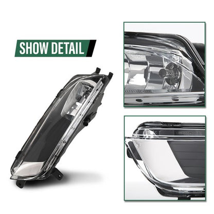 Solid Spare Fit For 13-17 VW Volkswagen CC Bumper Fog Light Driving Lamp W/ Bulb Left