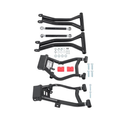 Solid Spare Rear High Clearance A-Arms for Polaris RZR 800 S / RZR 800 4 - BLACK