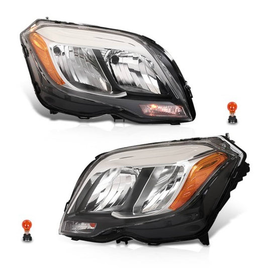 Solid Spare Halogen Headlights Left+Right Fit For 2013 2014 2015 Mercedes Benz GLK250 GLK350
