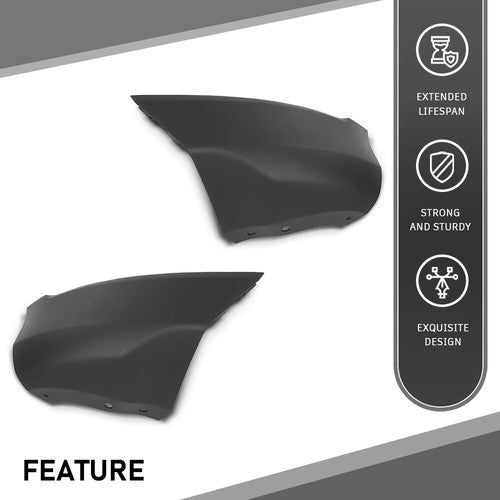 Solid Spare Fit For 18-22 Ford EcoSport Front Driver & Passenger Side Bumper Corner Cover