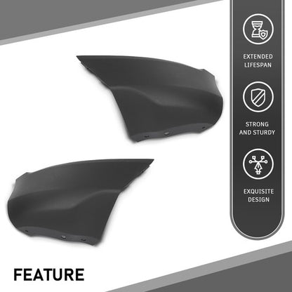 Solid Spare Fit For 18-22 Ford EcoSport Front Driver & Passenger Side Bumper Corner Cover