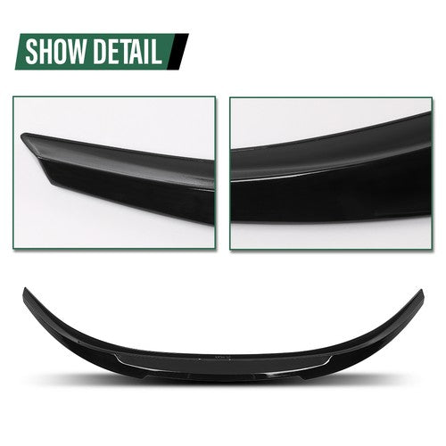 Solid Spare Gloss Black Rear Trunk Spoiler Wing Fit For 19-24 BMW 8 Series G15 F92 M8 Coupe