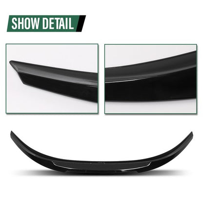 Solid Spare Gloss Black Rear Trunk Spoiler Wing Fit For 19-24 BMW 8 Series G15 F92 M8 Coupe
