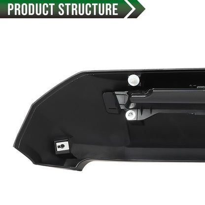 Solid Spare Front Upper Hood Bulge Molding Grille Trim Fit For Toyota Tundra 2014-2021
