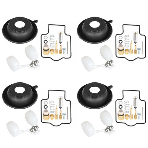 Solid Spare FOR KAWASAKI Zx6R Zx600 ZZR600 4X Carburetor Repair Kit Diaphragm Float