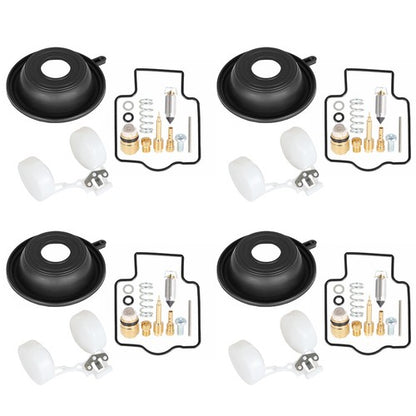 Solid Spare FOR KAWASAKI Zx6R Zx600 ZZR600 4X Carburetor Repair Kit Diaphragm Float