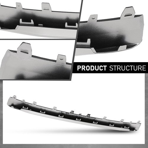 Solid Spare Fit For 15-18 Audi S8 A8 S-line Front Bumper Cover Lower Spoiler Molding Trim