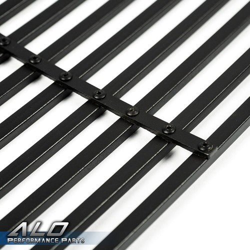Solid Spare Fit For 2009-2014 Nissan Maxima Front Upper Bumper Black Billet Grille Insert