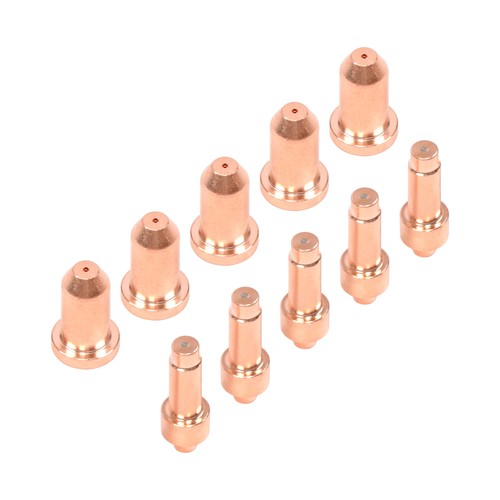 Solid Spare 10pcs Plasma Cutter Torch 249926 249928 Nozzle + Electrodes for Miller XT40 XT30