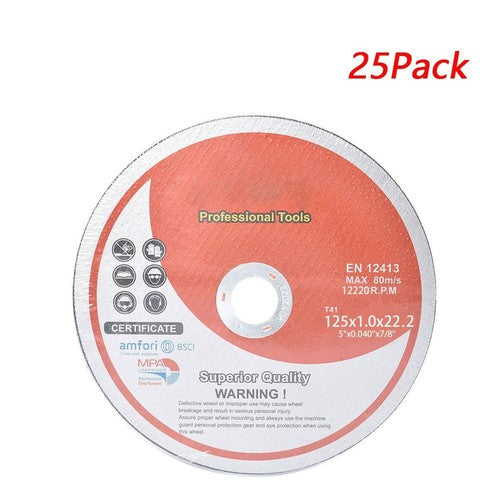 Solid Spare 5"x.040"x7/8" 25 Pcs Cut-off Wheel - Metal & Stainless Steel Cutting Discs