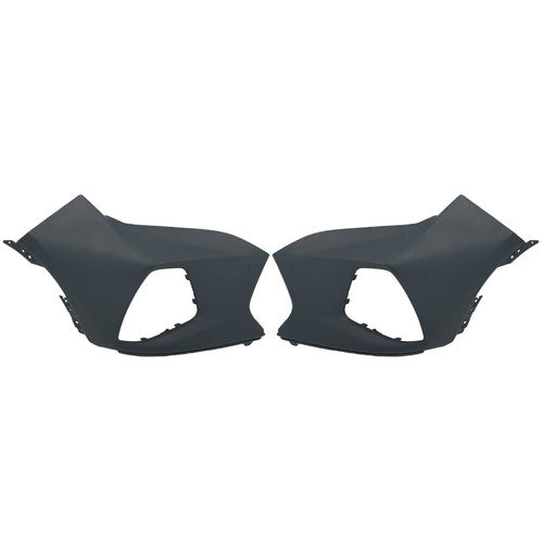 Solid Spare Fit For 2019-22 Chevy Blazer RH+LH Front Bumper Upper Cover By Pair Plastic NEW
