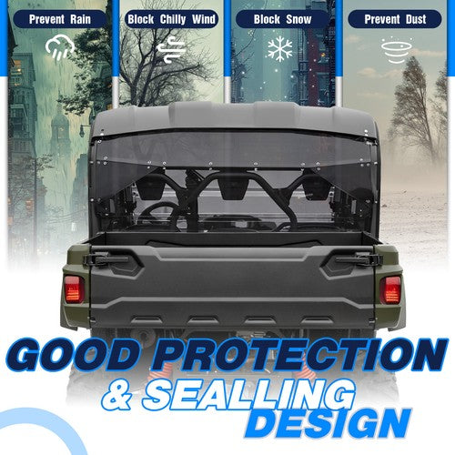 Solid Spare For Yamaha Viking 700 2013-Up 2014 15 16 UTV Tinted Rear Windshield Windscreen