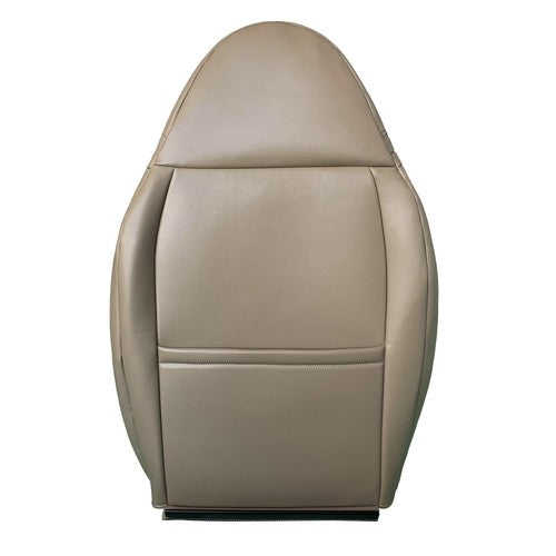 Driver Side Lean Back Leather Cover Tan For 1999 2000 Ford F350 Lariat Front