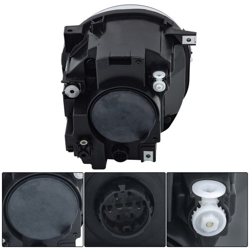 Solid Spare For Jeep Renegade 2015-2017 18 Halogen Headlight Driver Left Side Clear Headlamp