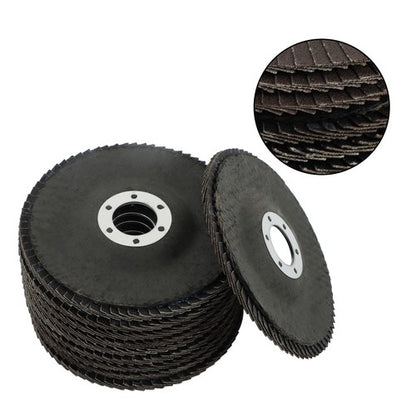 Solid Spare 10 Pack 4-1/2"×7/8" 120 Grit Premium Zirconia Flap Disc T29 Sanding Grinding