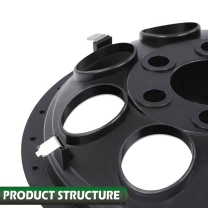 Solid Spare Fit For EZGO Club Car Yamaha 4pcs 10" Golf Cart Wheel Covers Hub Caps Black