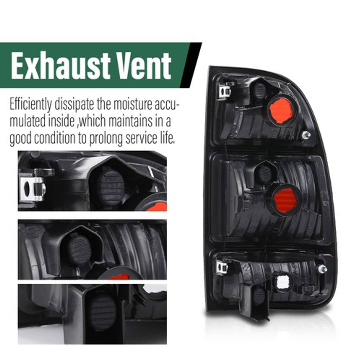 Solid Spare Fit For 00-06 Toyota Tundra Smoke Tail Lights Brake Lamps Assembly Left+Right
