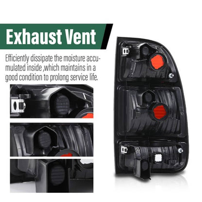 Solid Spare Fit For 00-06 Toyota Tundra Smoke Tail Lights Brake Lamps Assembly Left+Right
