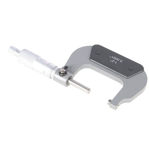 Solid Spare 1-2" Standard Precision Outside Micrometer 0.0001" Carbide Tipped High Quality