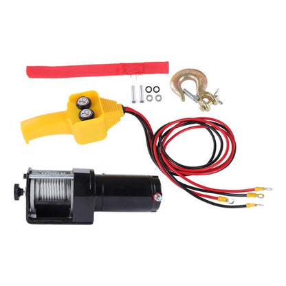 Solid Spare 3000 lb Electric Winch 12VDC/1.3HP ATV Winch 3/16in*32ft Heavy Duty Steel Cable