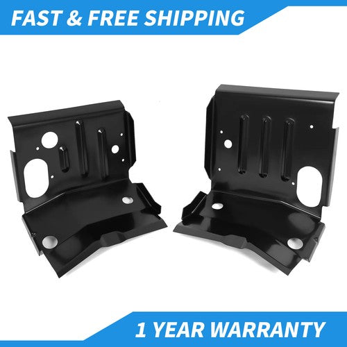 Solid Spare 2PCS Floor Pan Support Mounts Steel For Ford F150 F250 F350 Bronco 1980-1998