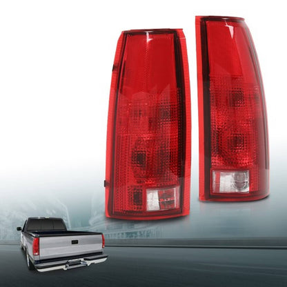 Solid Spare Tail Lights Brake Lamps w/o Bulbs Fit For 1988-2000 Chevy GMC C/K Left+Right
