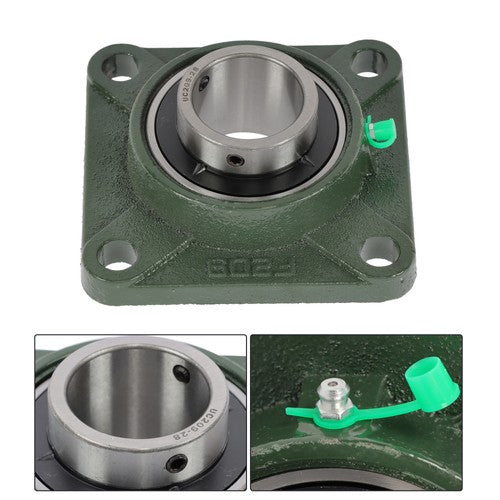 Solid Spare 2PCS UCF209-28 with seat bearing 1-3/4" Bore 4 Bolt Solid Base Self-Aligning ?